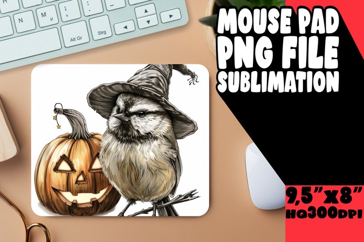 Spooky Pumpkin Animal Mouse Pad PNG