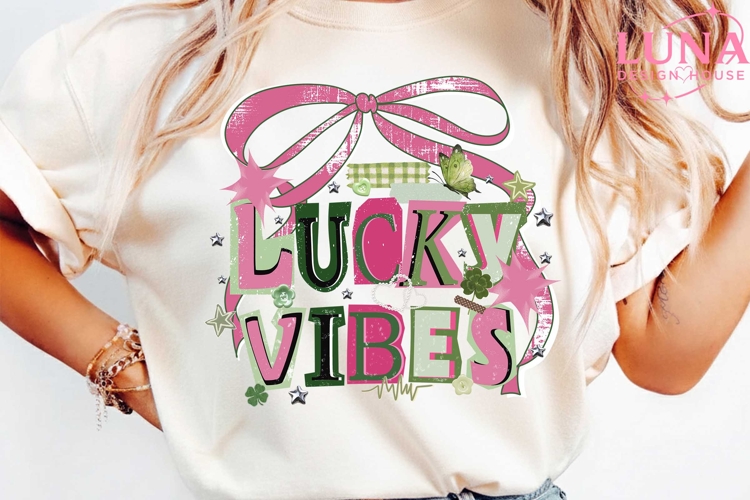 Lucky Png, St Patricks Day Png, Lucky Vibes Png, Shamrock