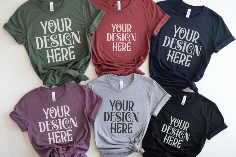 Christmas Family Matching Group T-Shirt Mockup