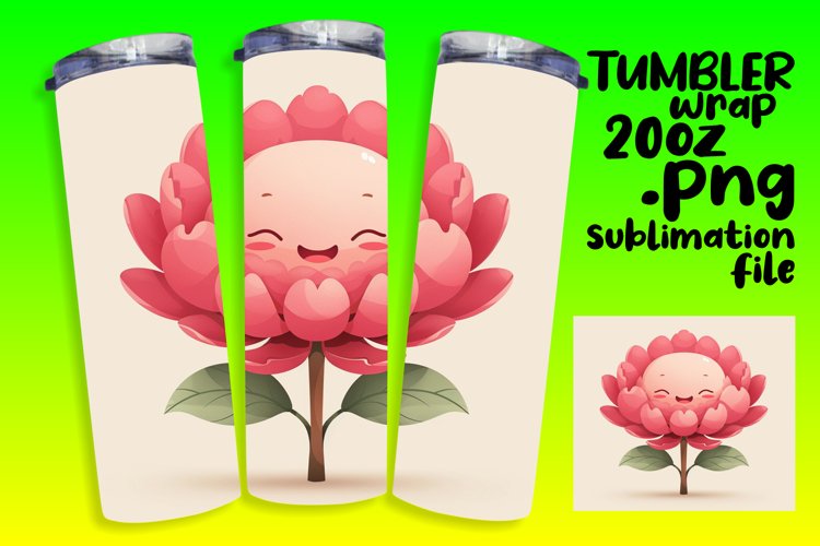 Nostalgia in Full Bloom: 20oz Tumbler Art example image 1