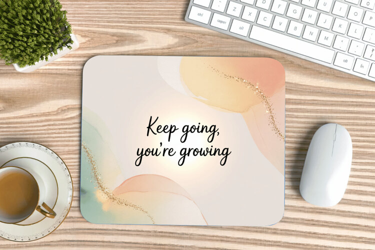 Inspirational Quotes Mouse Pad, Motivational PNG Sublimation example image 1