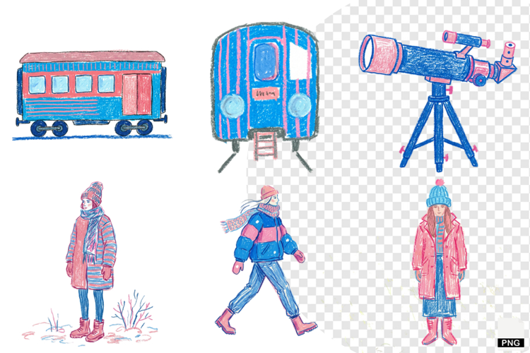 Winter Travel Clipart