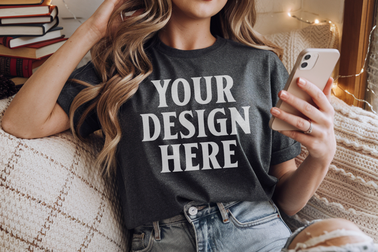 Pepper Christmas Comfort Colors 1717 T-shirt Mockup