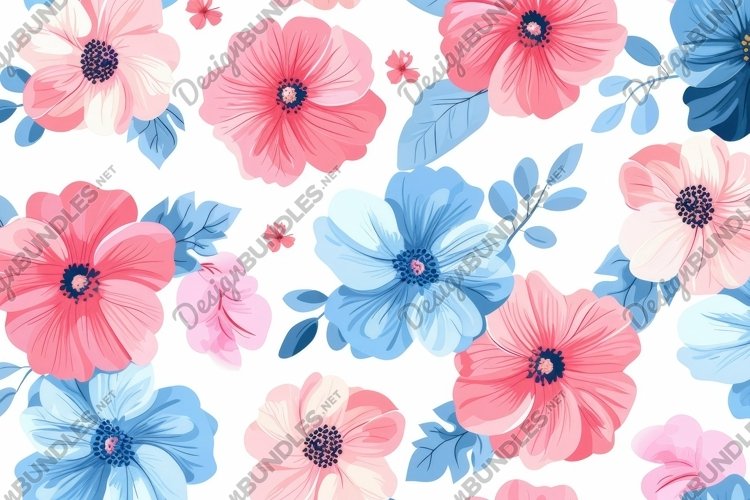 Delicate Floral Watercolor Background Wallpaper
