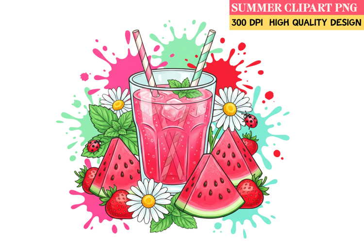 Summer Whimsical Clipart,Summer png,Beach Sublimation png