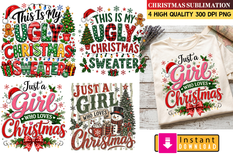 Christmas Sublimation PNG,, Merry Christmas 2026 Sublimation
