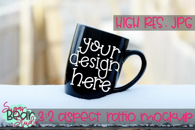 Mug with Snow Mockup