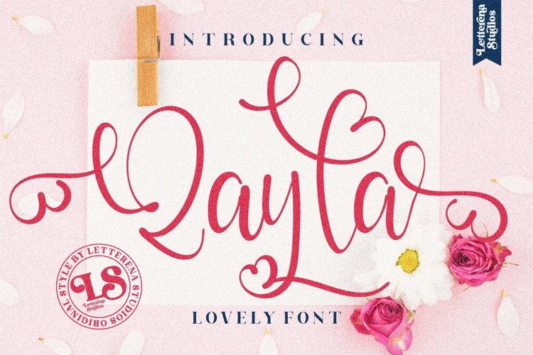 Qayla - Beautiful Lovely Script Font example image 1