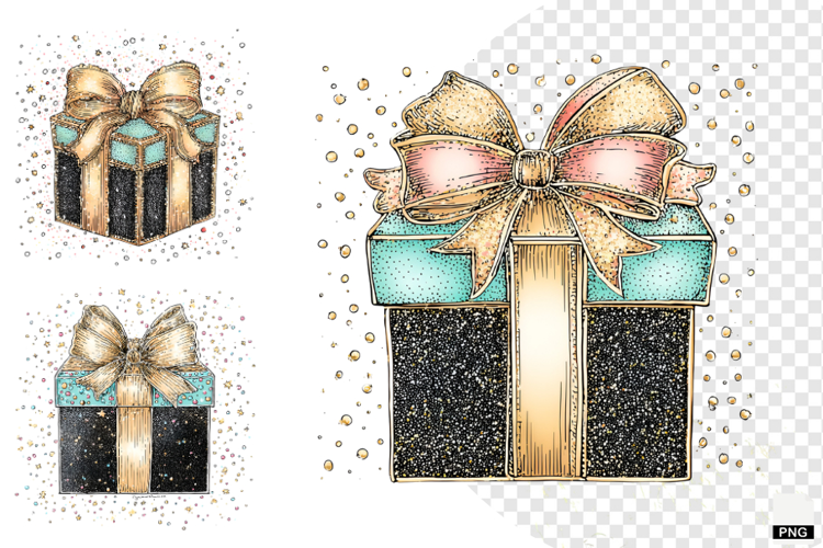 Doodle Style Christmas Clipart
