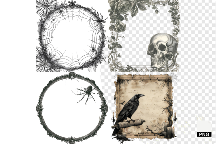 Halloween Wedding Invitation Clipart