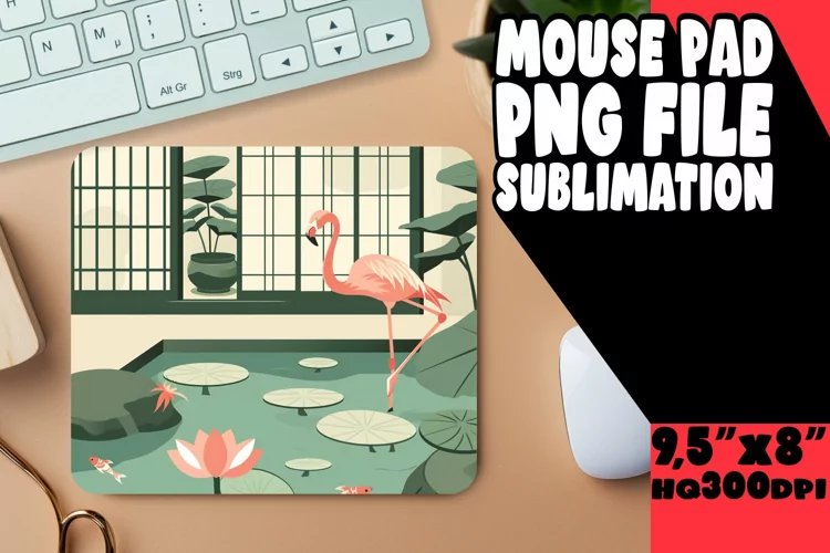 Exotic Elegance Flamingo Mouse Pads