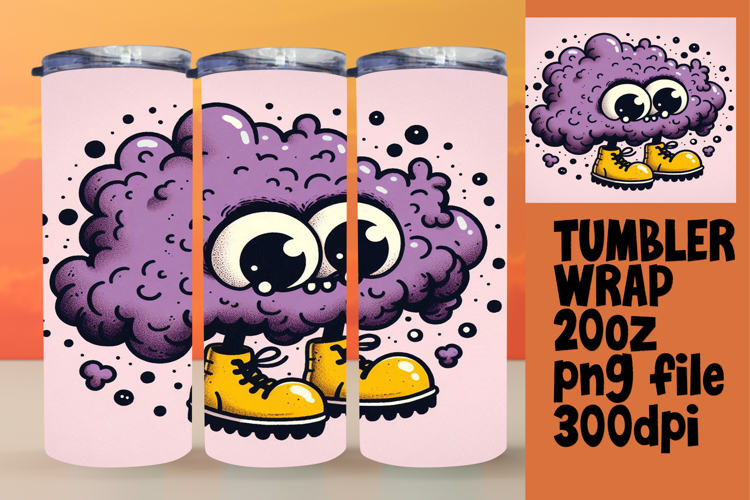 BEAUTIFUL PNG for 20oz Tumbler , Monster