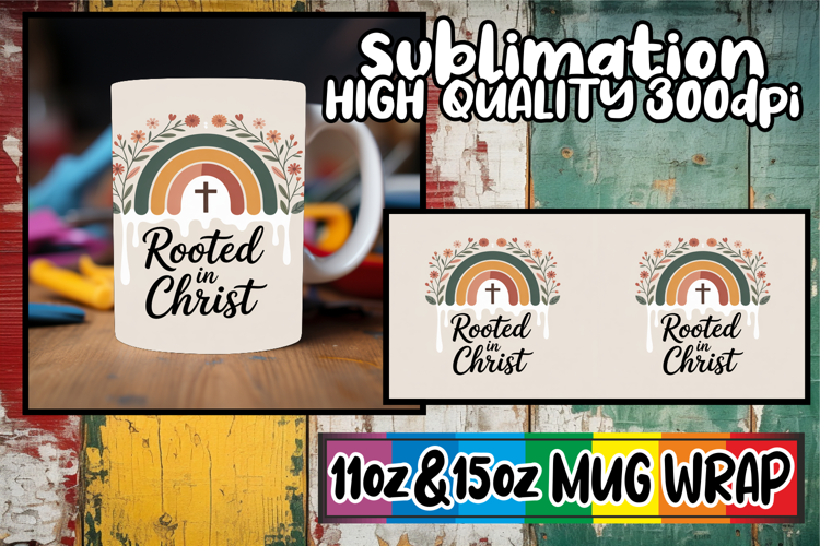 Heartfelt dreams sublimation mug wrap, Christian