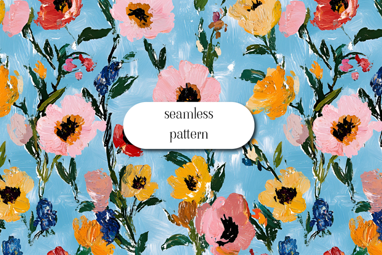 Floral Seamless Pattern Image 12