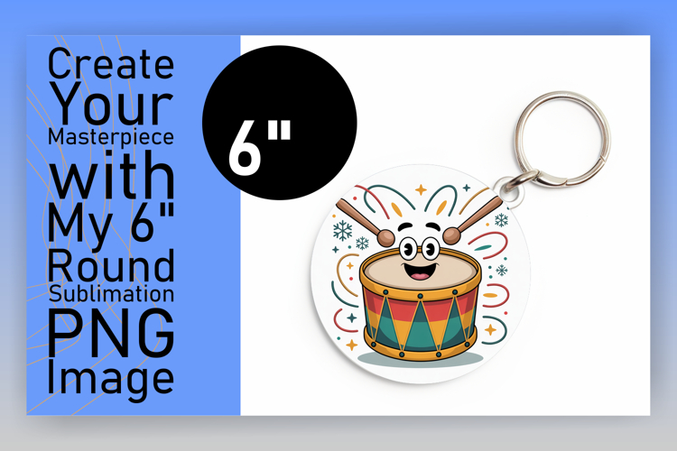 Cute Round Design for Keychains , Cute Christmas