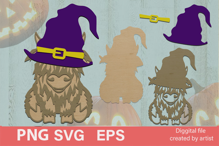 longhaired cow svg, cow svg, home decoration, laser cutting
