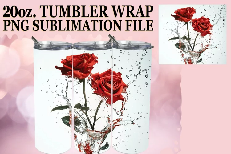 Lily Oasis: 20oz Sublimation Tumbler Art