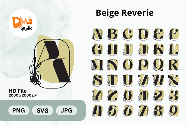 Beige Reverie Monogram