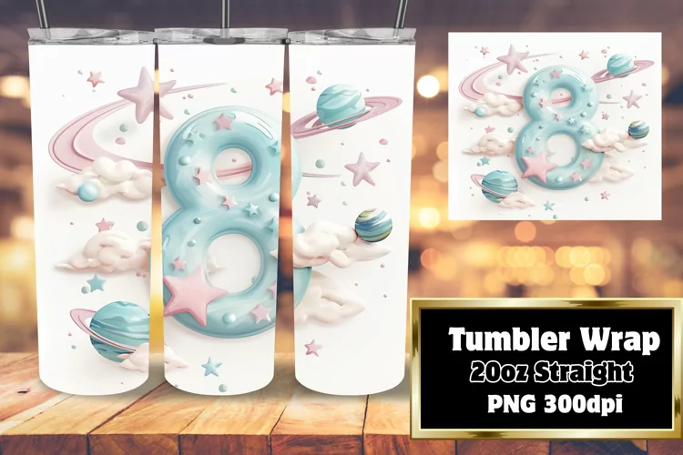 Watercolor Aura: Sublimation Tumbler 20oz Art