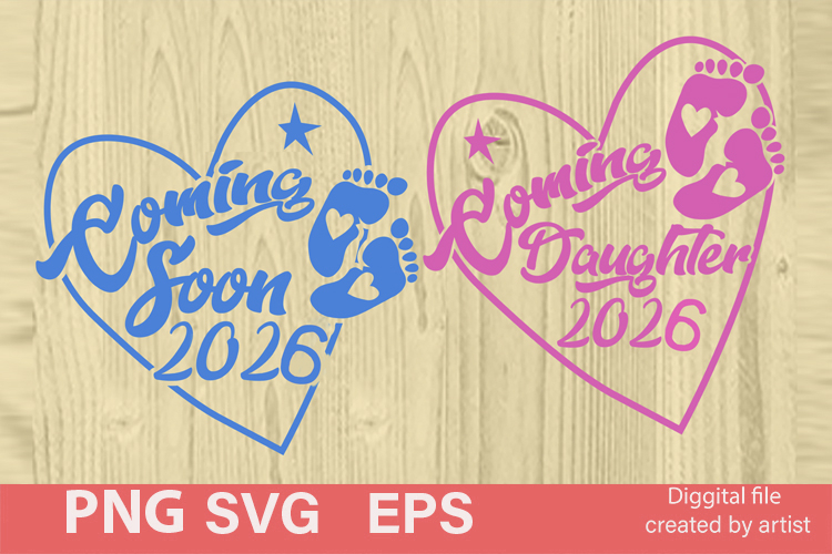 Coming Daughter 2026, Coming Soon 2026. svg, daughter time