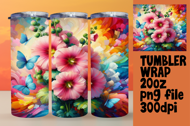 ELEGANT 20oz Tumbler Graphic for Custom Gifts , Flowers