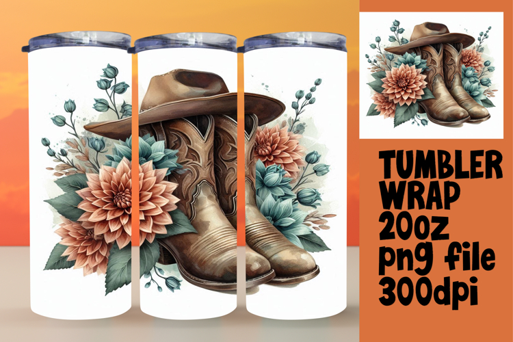PLAYFUL 20oz Tumbler Design for Customization , Western