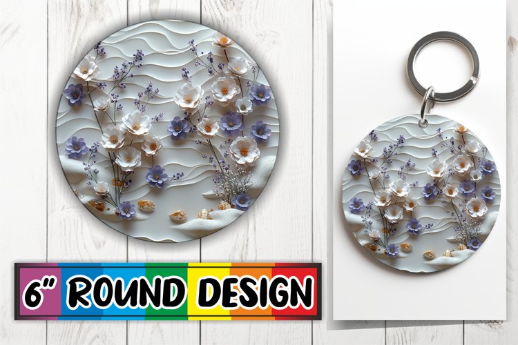 Serene Circle Keychain Variety example image 1