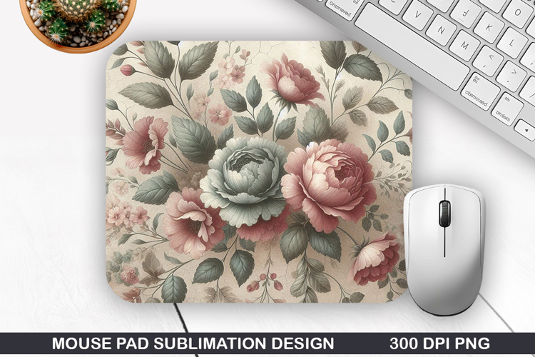 Vintage Mouse Pad Sublimation PNG Design - Mouse Pad PNG