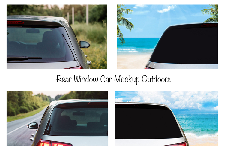 Rear Windows Car Mockup