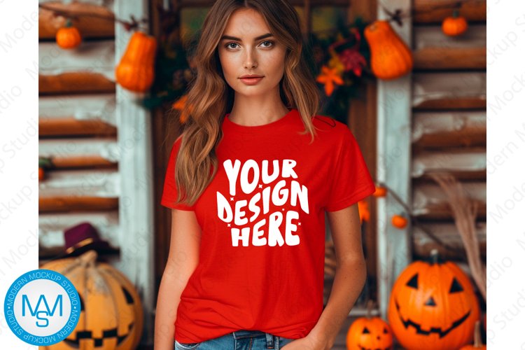 White Tshirt Mockup Image 9