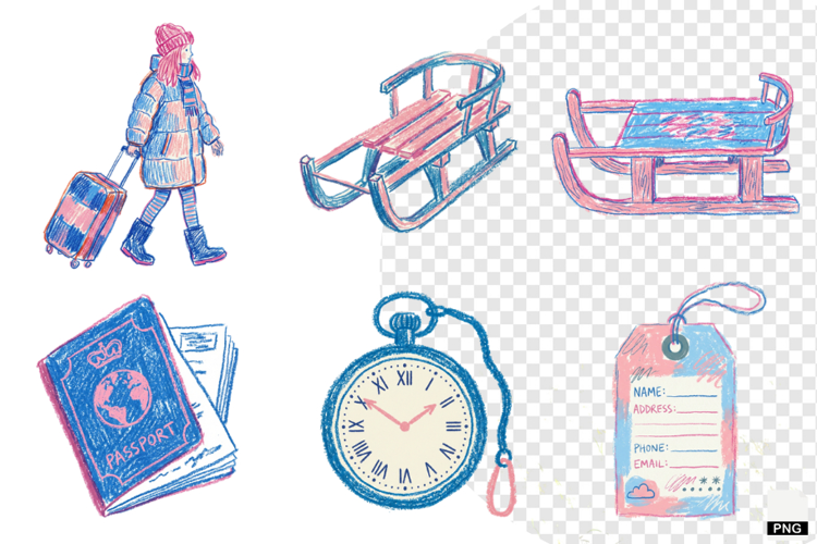 Winter Travel Clipart