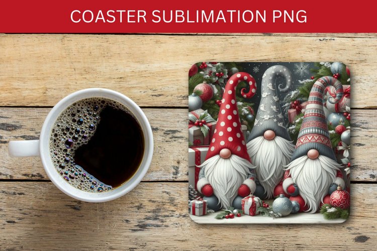 square coaster - gnome