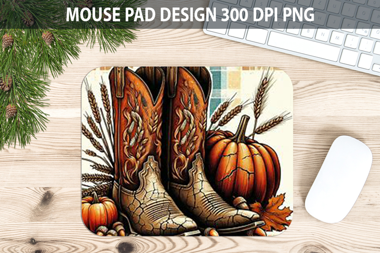 Boots Mouse pad Sublimation - Thanksgiving PNG Design