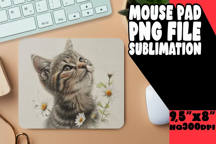 Whimsical Cat Lover's Desk Mat