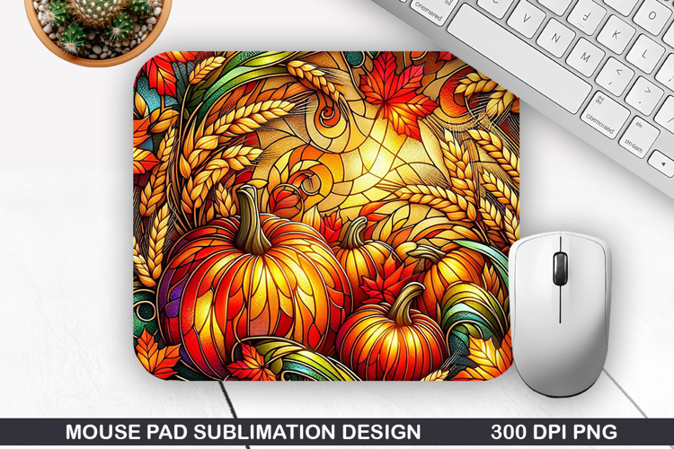 Pumpkin Mouse Pad Sublimation, Halloween Mouse Pad PNG