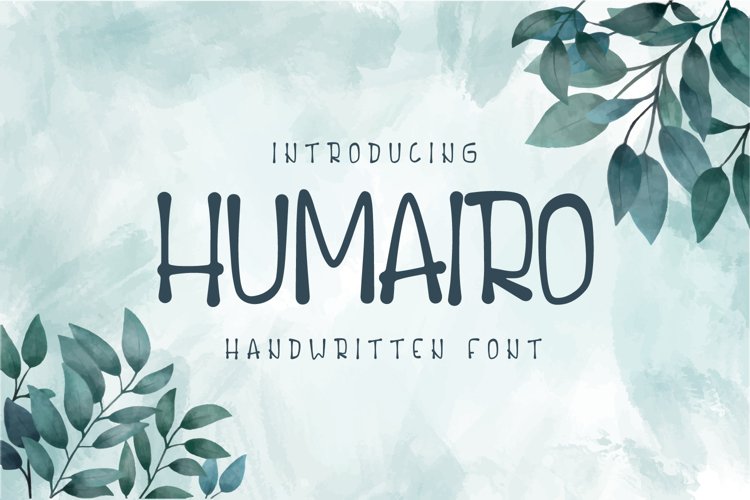 Humairo - handwritten font example image 1