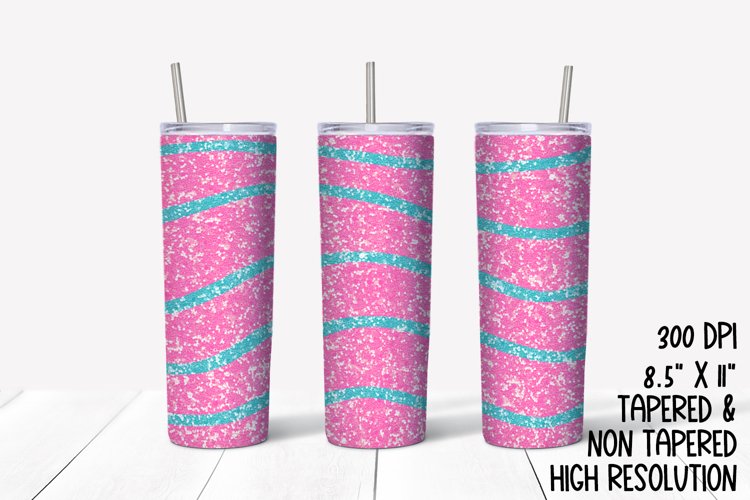 Pastel Glitter Sublimation Tumbler
