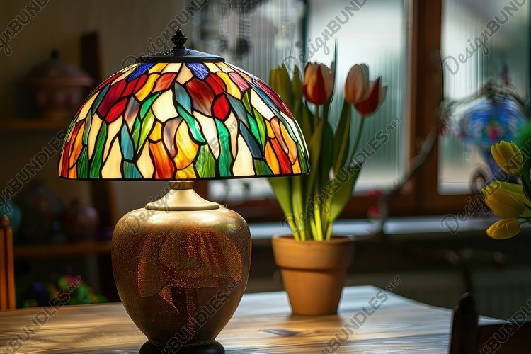 Stained Glass Texture Image 8