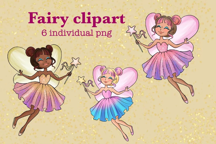 Fairy clipart, Pretty fairies clipart, Watercolor