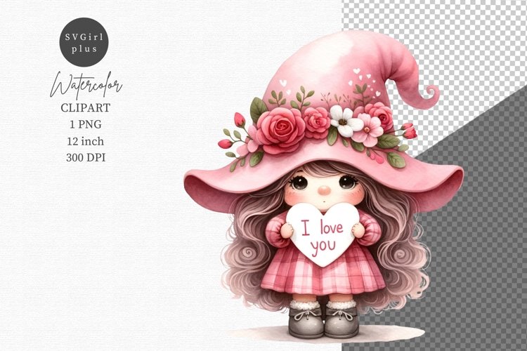 Valentine Gnome Clipart Image 4