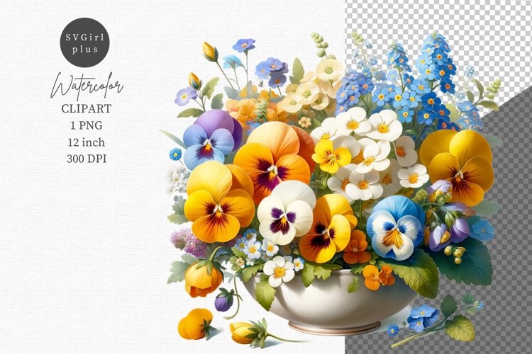 Spring Flowers Clipart Image 18