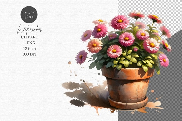 Flowers clipart, Daisy clipart