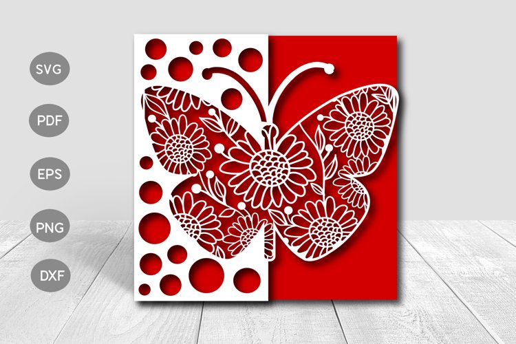 Butterfly Card Svg Image 14