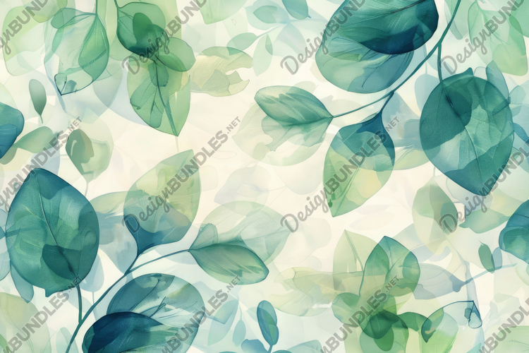 Watercolor Leaves Clipart Image 4