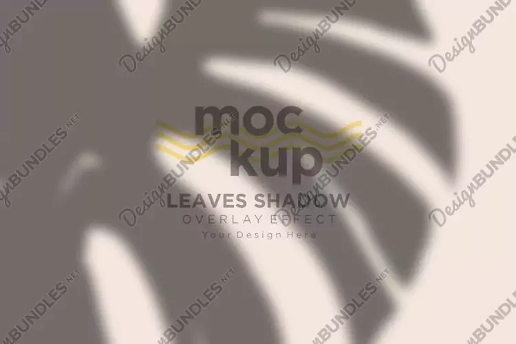 Leaves Shadow Overlay Effect Mockup