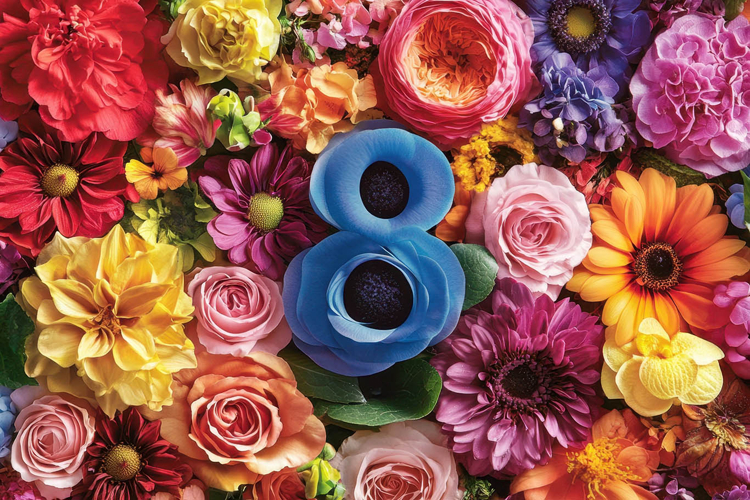 Colorful Flowers Number 8 | International Women’s Day