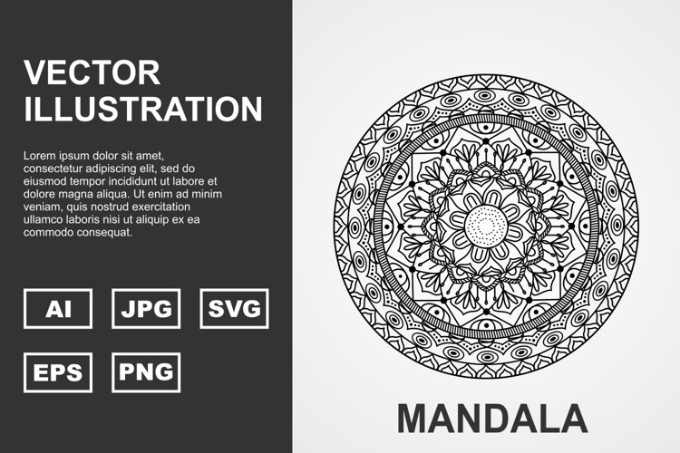 Vector Mandala Illustration Design example image 1