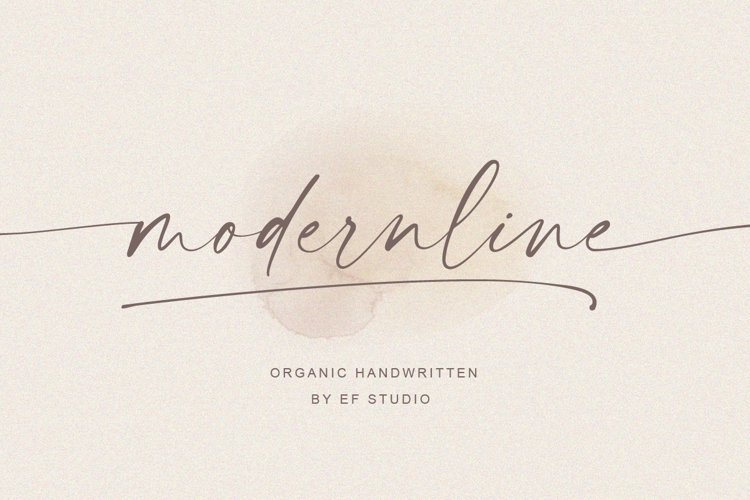 modernline | handwritten font