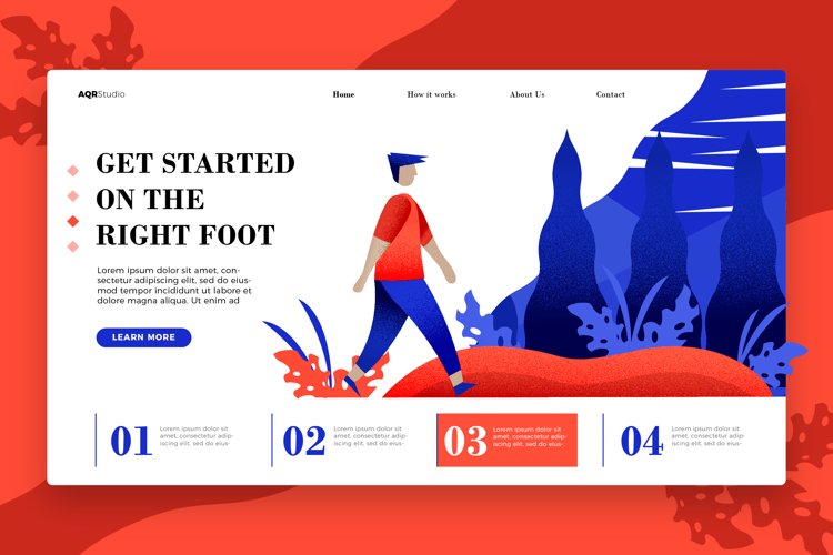 The Right Foot - Banner & Landing Page example image 1