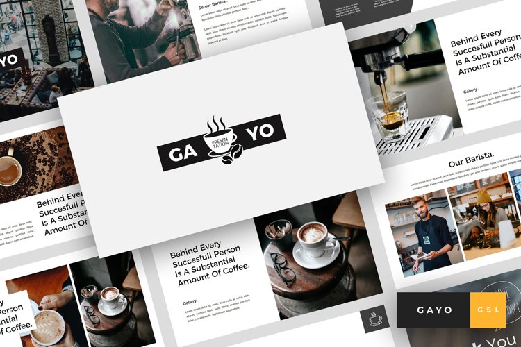 Gayo - Coffee Shop Google Slides Template example image 1